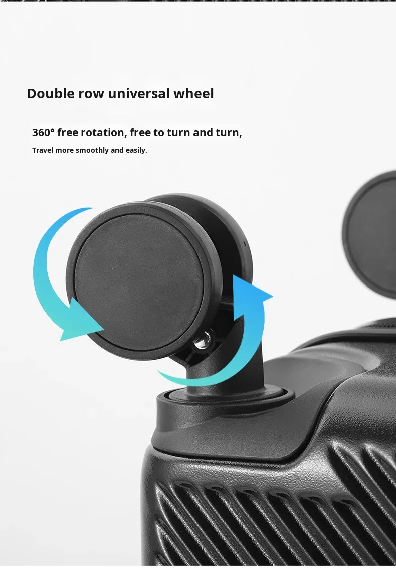 product 2026 new design front opening pocket luggage charging usb cup holder abspc spinner anti theft 20 inch boarding travel suitcase-9