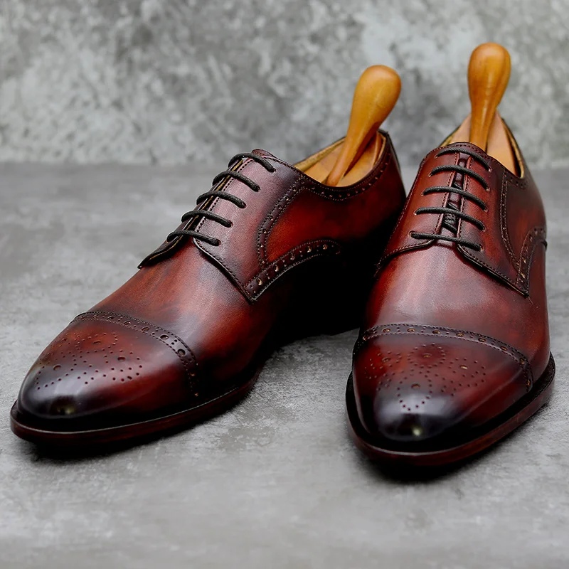 Cie De03 Cie Full Grain Calf Leather Shoes Men's Handmade Business ...