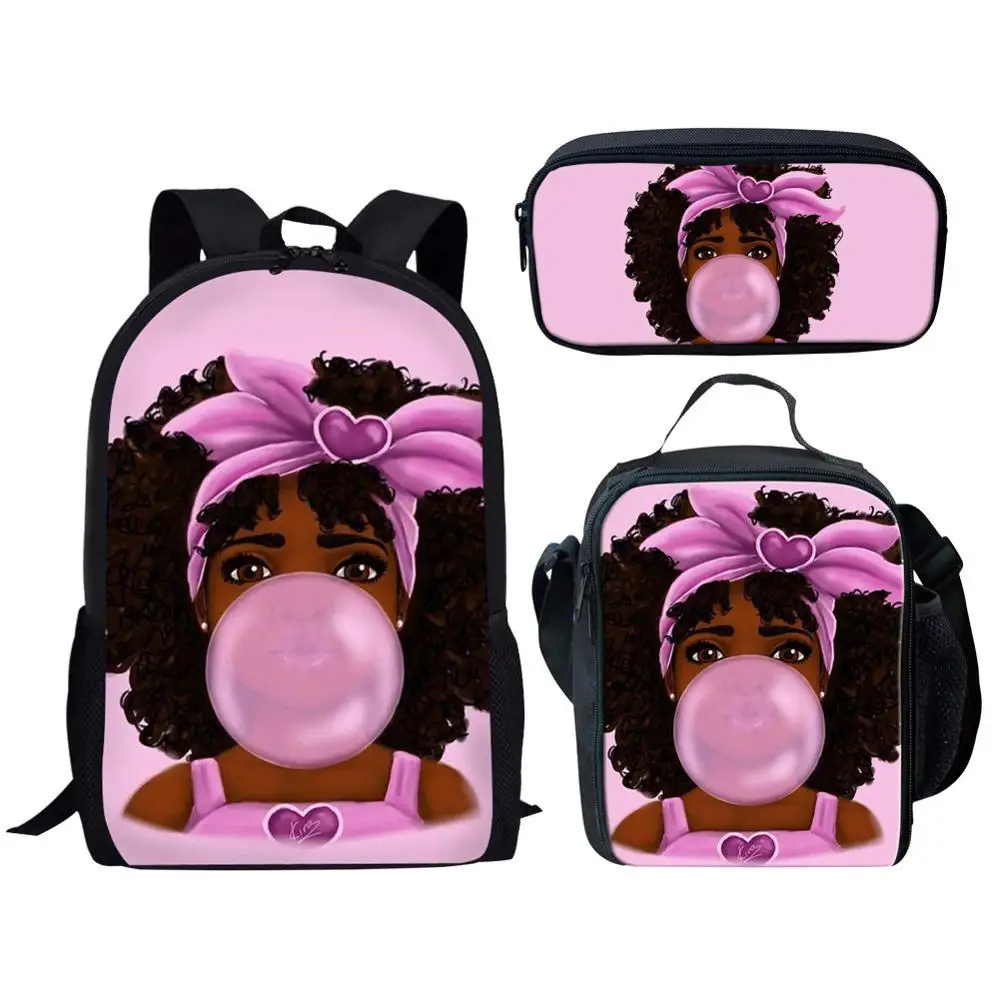 afro lady backpack