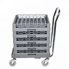 Square shape 25 / 64 grids PP plastic dish rack in hotel kitchenware