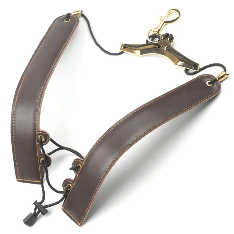Genuine Leather Saxophone Shoulder Strap Custom Adjustable Neck Straps