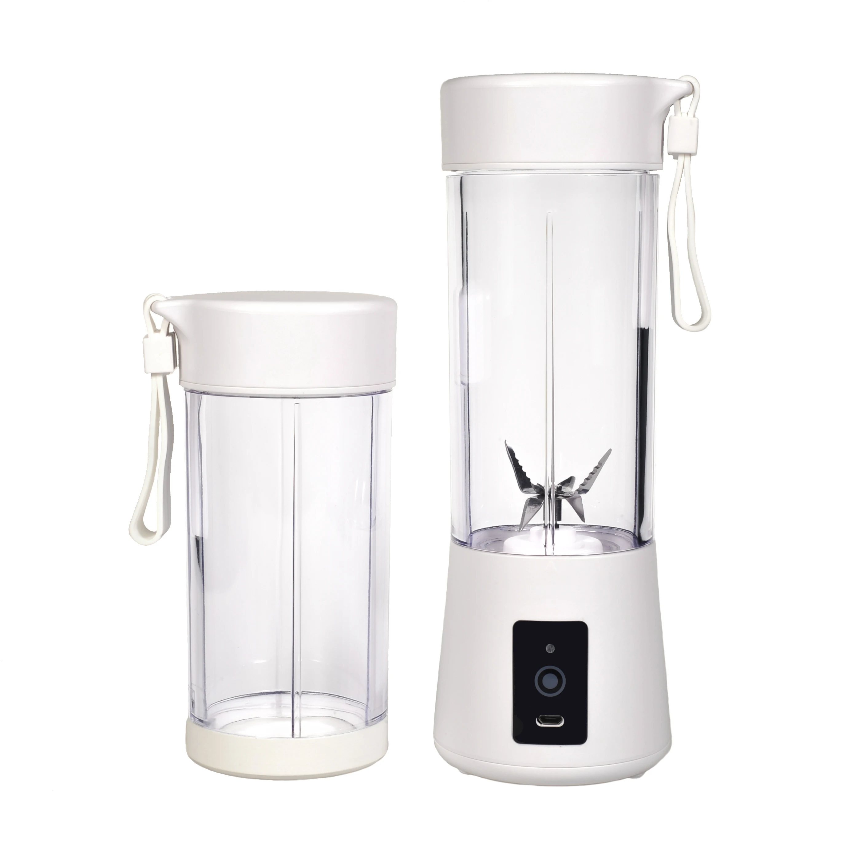 Free Sample 400ml Electric Blender White Slow Juicer Smoothie 6 Blades