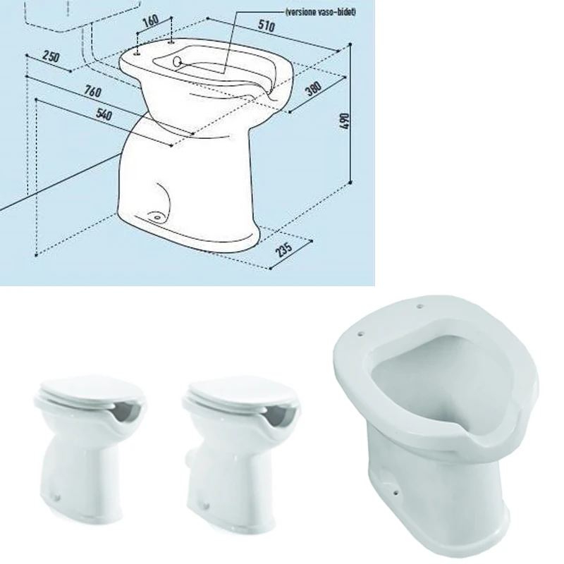 Direct Flush P Trap Wc Toilet Used Price Low Price Chaired Wc Bath Pillow Washroom Mobility