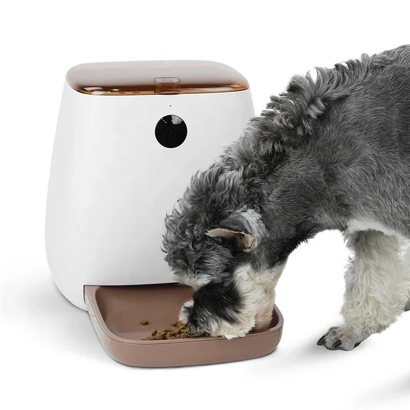 WiFi connected Smart Automatic Pet Feeder with Voices Records