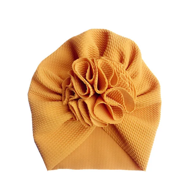 Bonnet Turban Chapeau Courroie nouveau né fleurs confortable bébés foulards