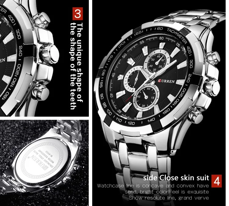 curren men watch dress japanese movement quartz watch 8023 stainless steel band curren brand luxury men quartz wrist watch