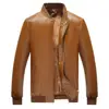 Factory direct price new men winter autumn leather jacket with pockets