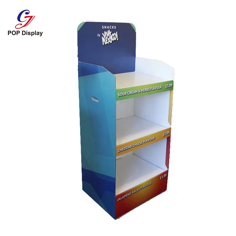 LED Light Cardboard Display Stand,Waterproof Promotion Paper Display Stand With Date Price Strip,Electronic Paper Shelf Display