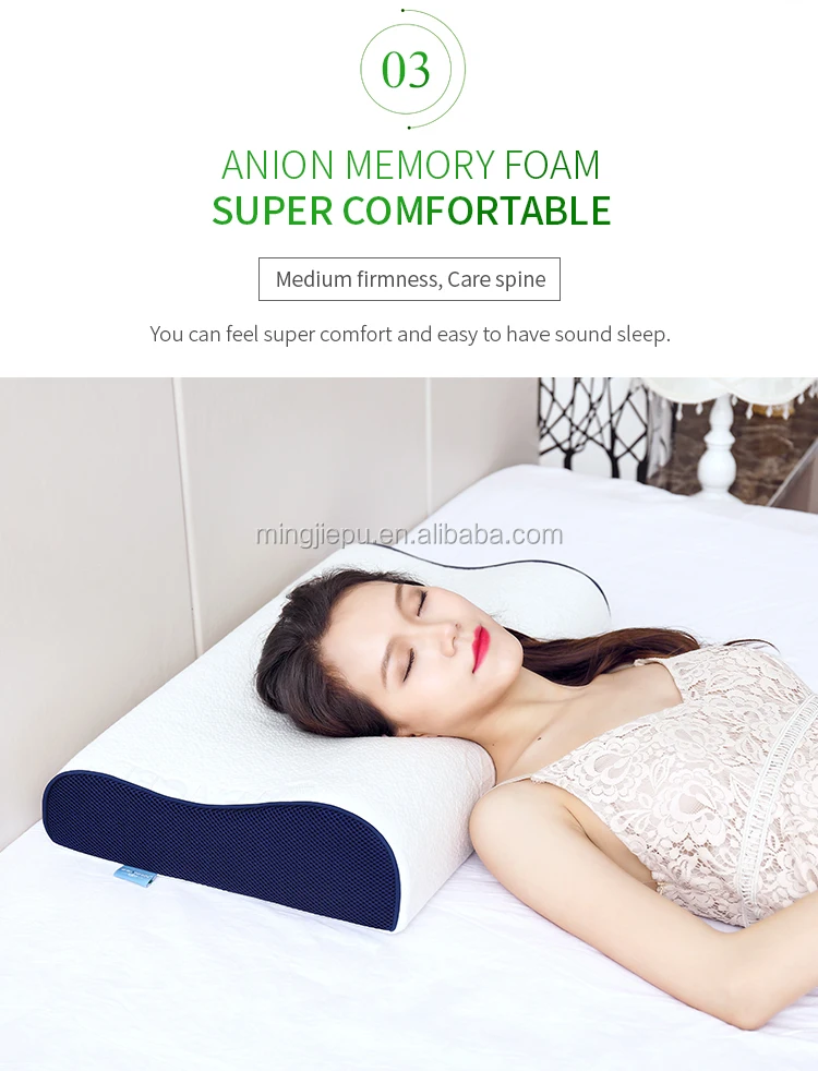 Breathable Tencel Pillowcase Viscoelastic Cervical Pillow Memory Foam For Adult Buy