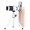 12x Universal Clip Zoom Optical Lens Mobile Phone Telescope Clip Lens For Smart Phone with Tripod