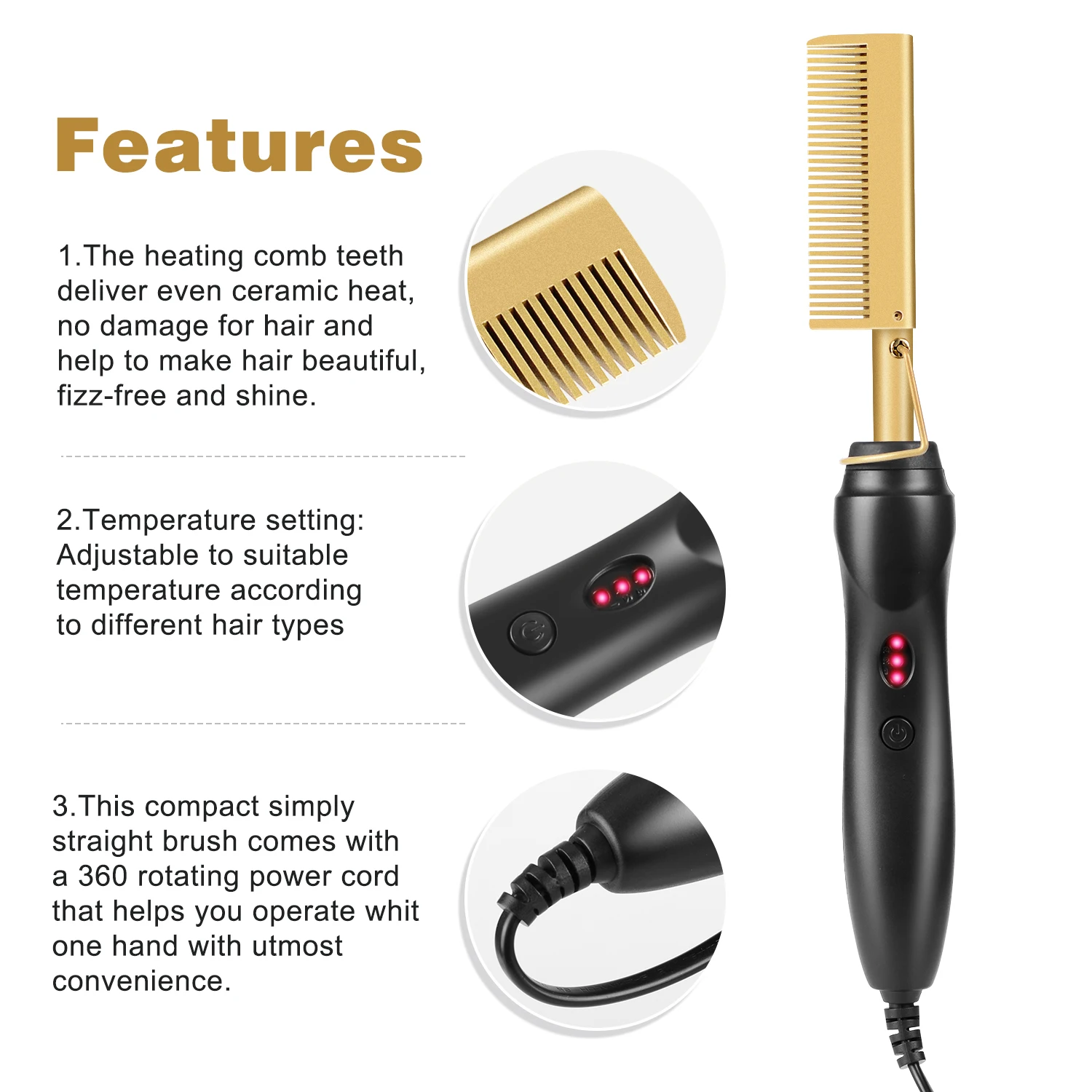 hair pressing comb