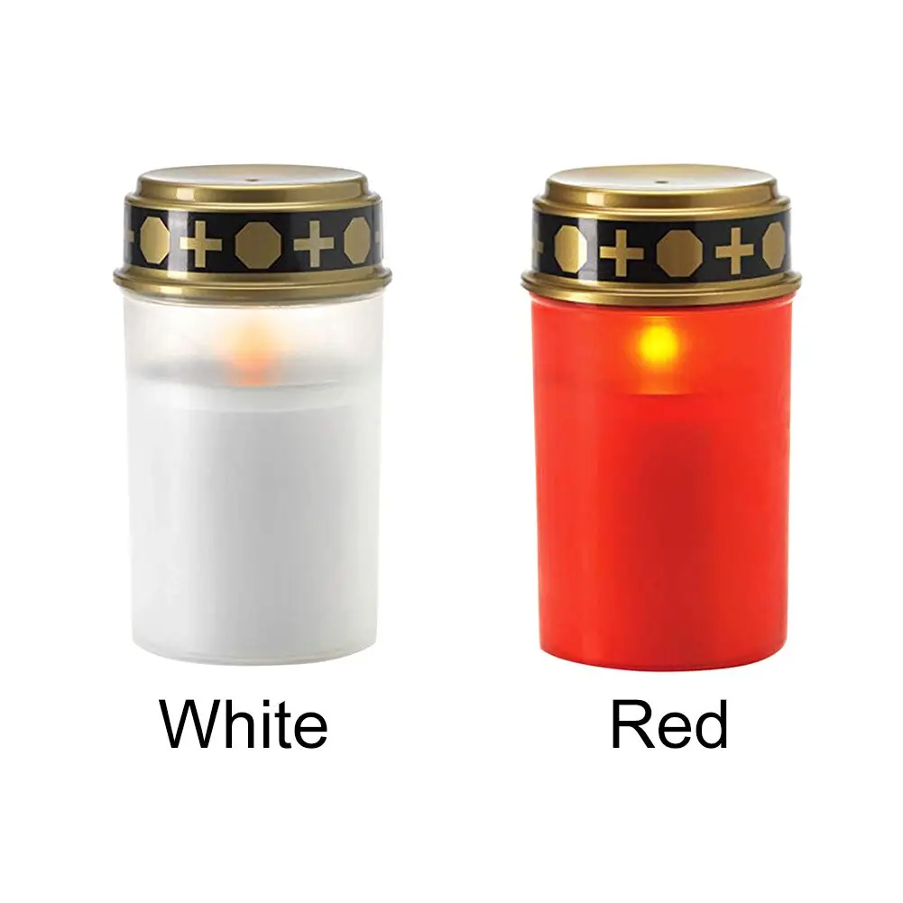 Led Grave Candle For Cemetery Grave Solar Lights With Lighting Led