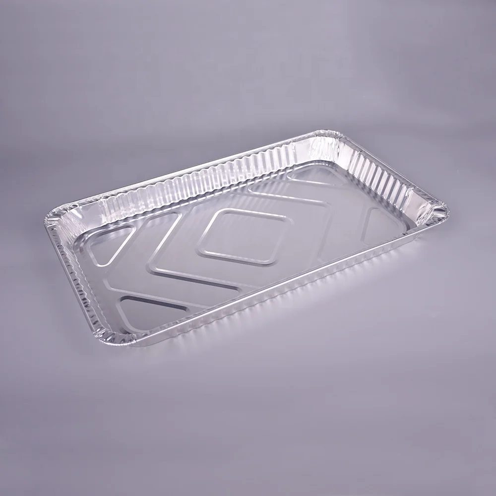5400ml Food Packaging Aluminum Foil Plates Disposable Foil Container Large Turkey Grill Tray
