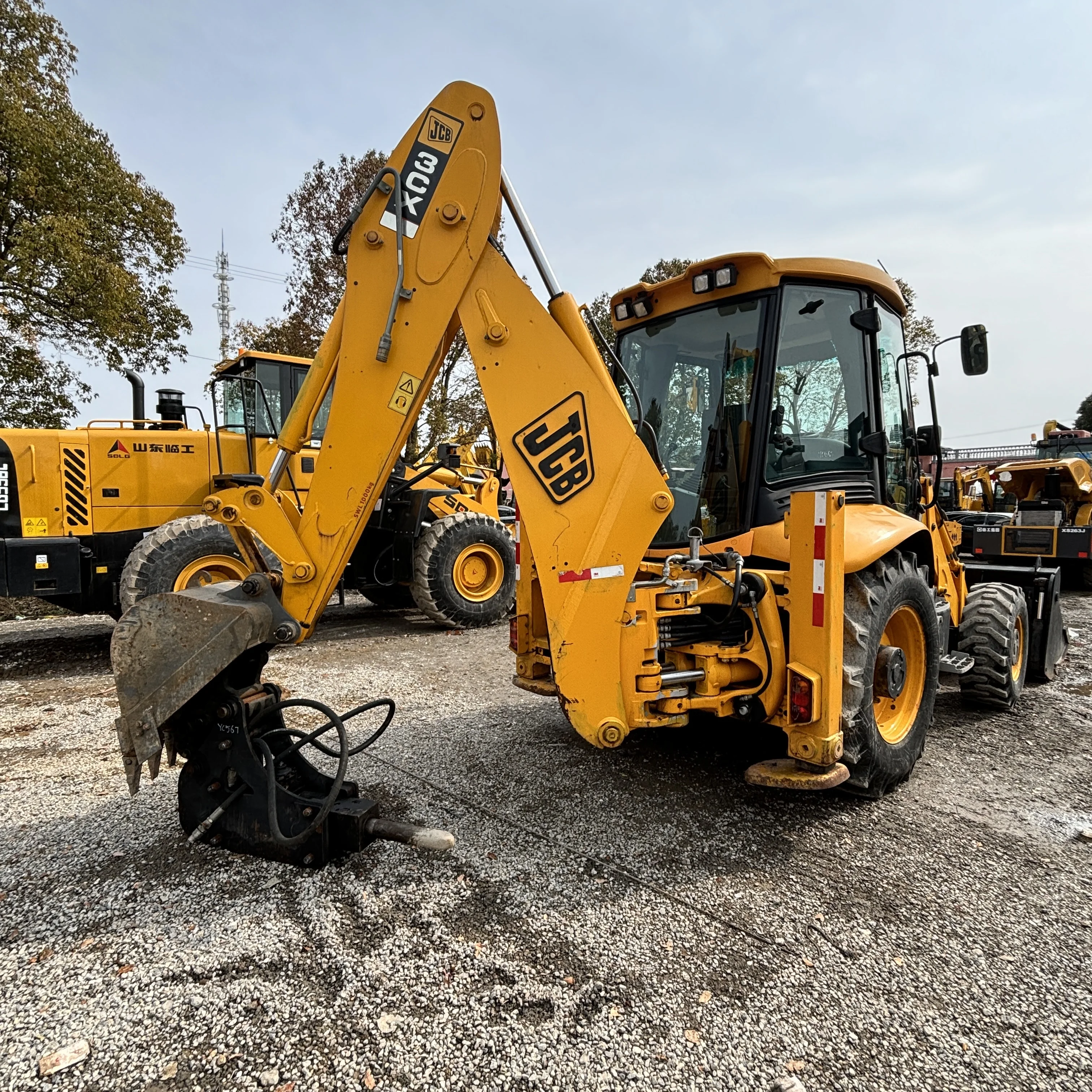 Original Used Jcb 3cx 4cx Backhoe Loader 4 Wheels 7 Tons Used ...