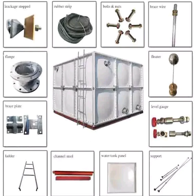 Tanque De Almacenamiento De Agua Frp Grp Smc Con Certificado Iso - Buy