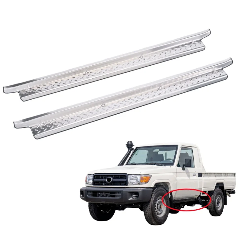 YBJ Car Accessories 304 Stainless Steel 2 Doors Door Rail Step bar