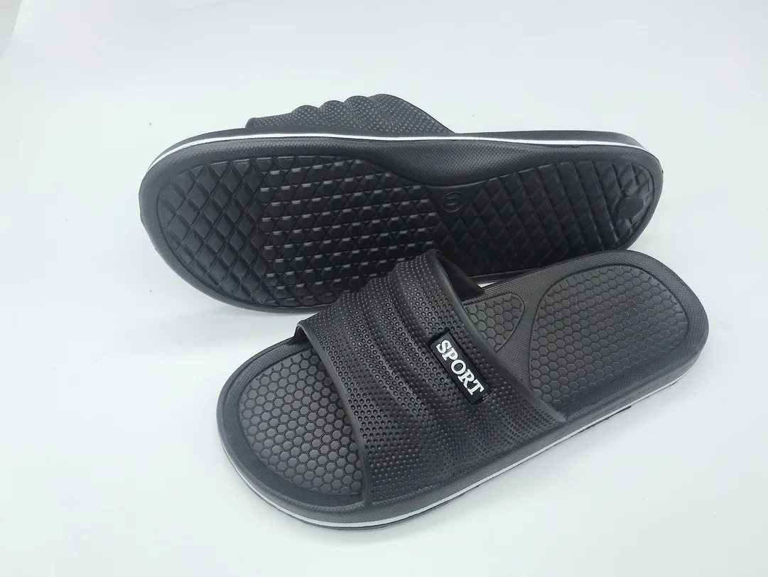 Cheap Eva Plain Slide Sandal,Black Pvc Mens Slide Sandal Custom Logo Slide Sandal Men Woman Kids Slipper