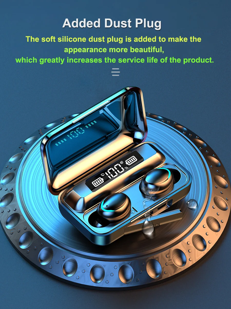 F9-5 TWS Earphone True Wireless Stereo Mini Headset HIFI Bass In-ear Headphone F9 Auriculares Earbuds Sports Audifonos - ANKUX.COM