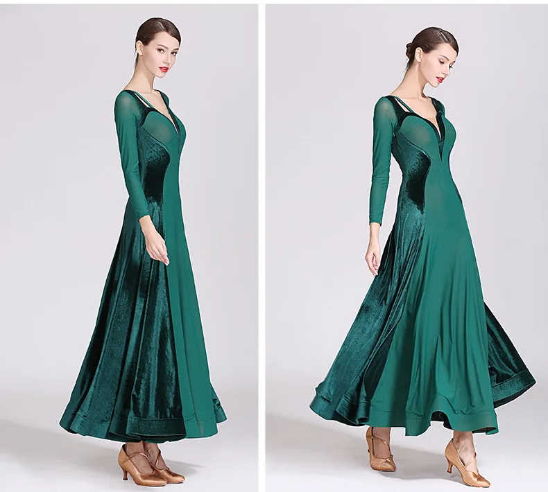 Plus Size Ballroom Competition Dress International Standard Ballroom