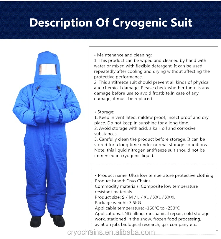 Good Quality PPE Cryogenic Safety Suit Liquid Nitrogen Protective Suit for Sale, Wholesale