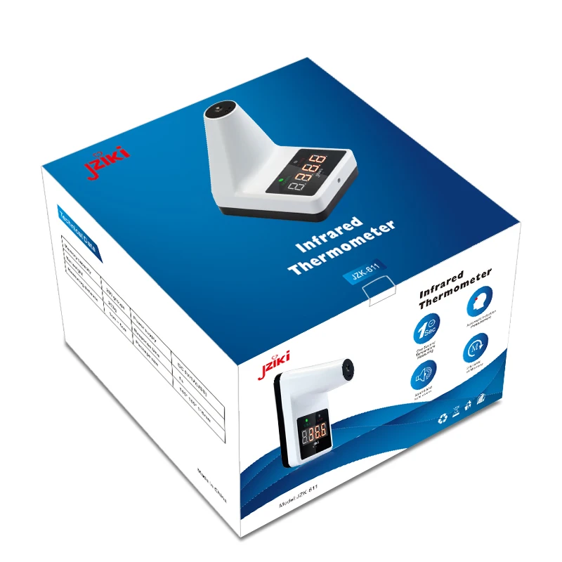 2020 Electronic automatic LCD digital temperature forehead wall mounted thermometer