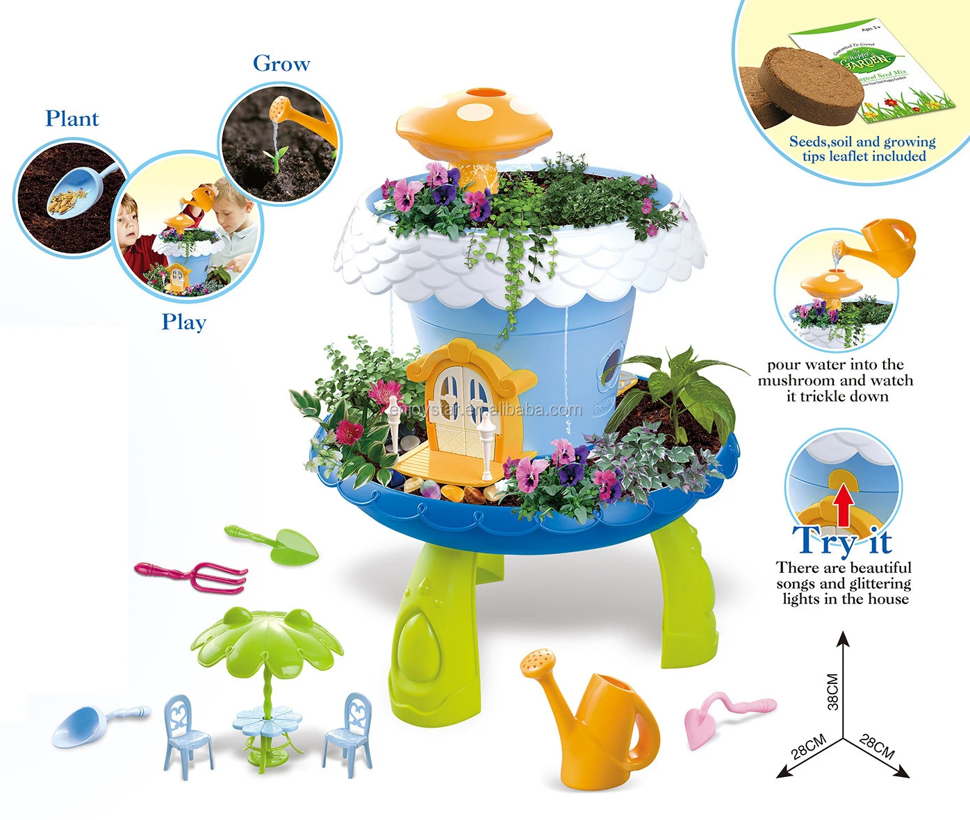 My Fairy Garden Kit Diy Assembly Outdoor Garden Toys For Kids Best