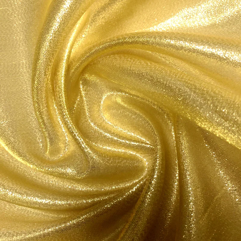 
Top quality shiny metallic organza lame fabric 