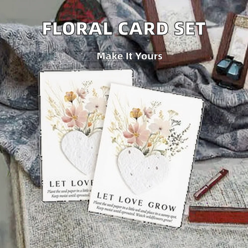 Elegant Floral Gift Card Set Custom Blank Cards and Envelopes Made in ...