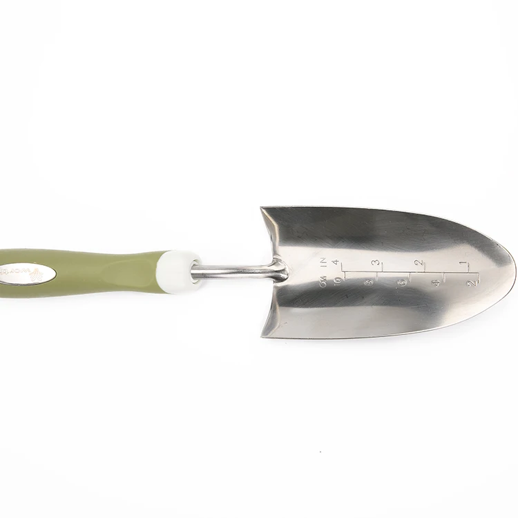 PP handle garden tools stainless steel notch finish trowel