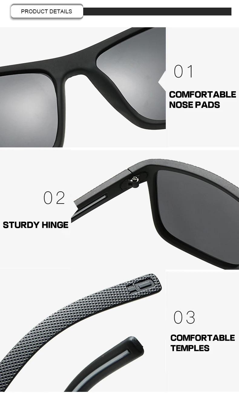 Cheap Lentes De Sol Cycling Driving Square Men Sports Sunglasses Polarized