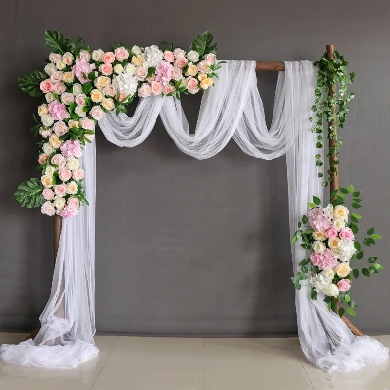 Customize Romantic Backdrop Curtain Drape Fabric Wedding Hall Backdrop ...