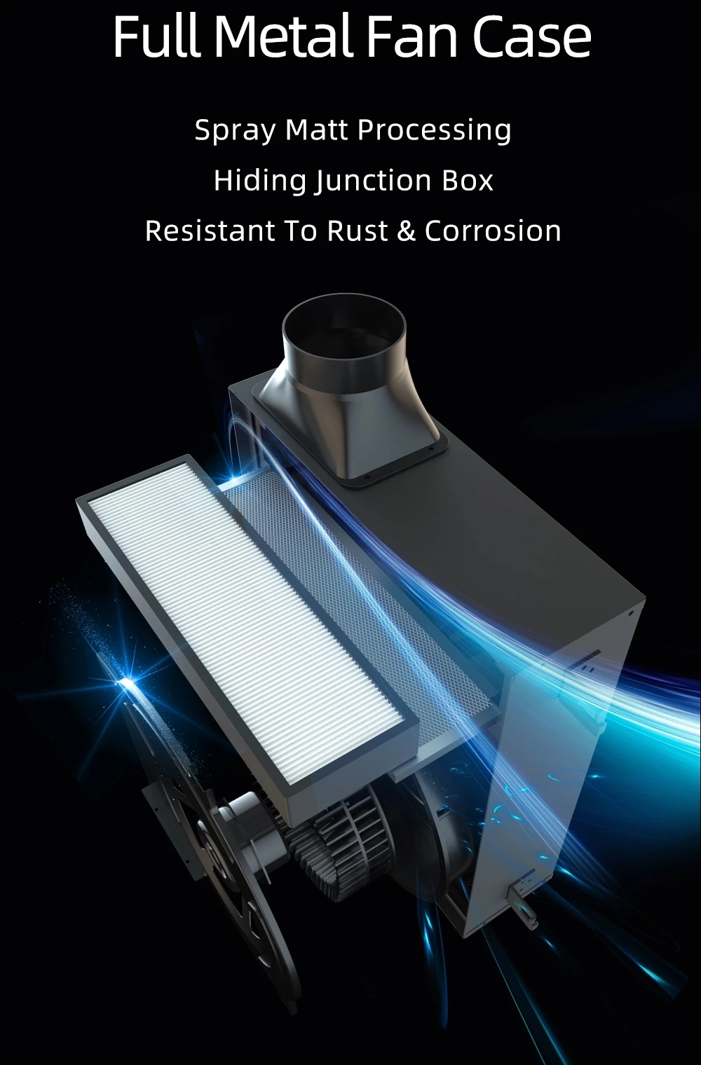 Miwind 4 Inch Activated Carbon Filter Ventilation Inline Exhaust Fan