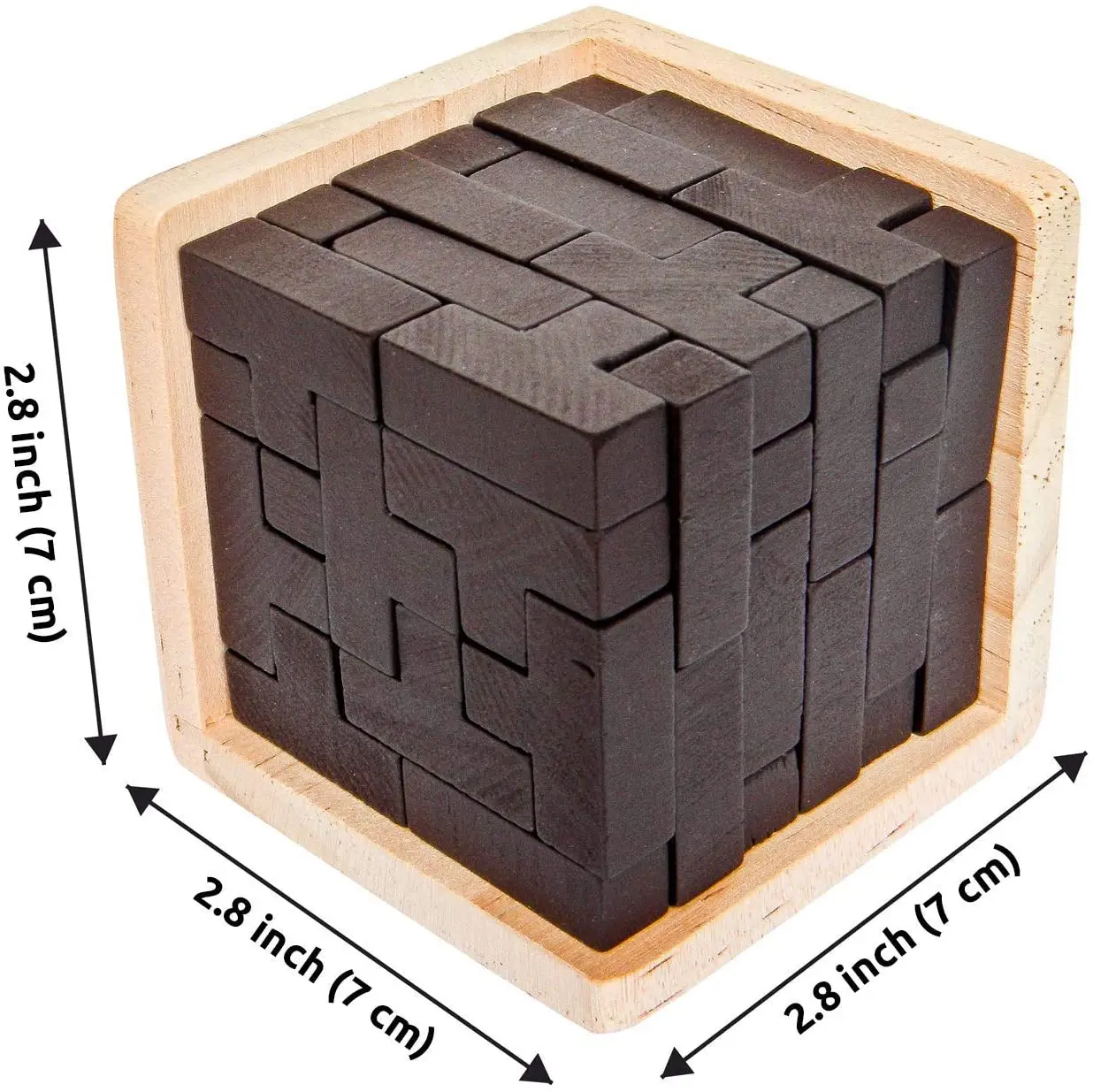 3d Wooden Brain Teaser Puzzle By Sharp Brain Zone Montessori Iq Puzzles ...