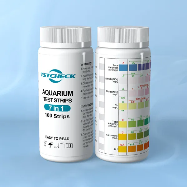 Aquarium Test Strips 7 In1 Saltwater & Freshwater Water Quality Testing Kit