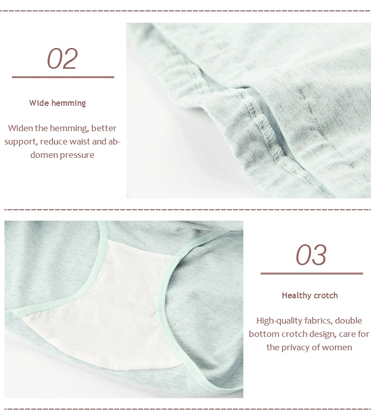 Factory Price Adjustable Underwear Thread High Waist Cotton Anti