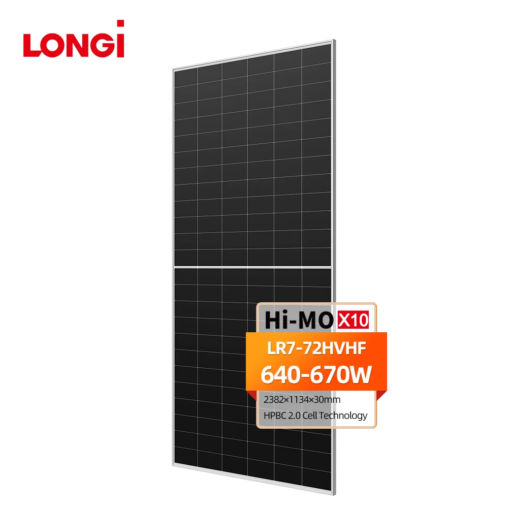 Longi Solar Panel Hi-MO X10 640W/650W/660W/670W - PERC Half Cell