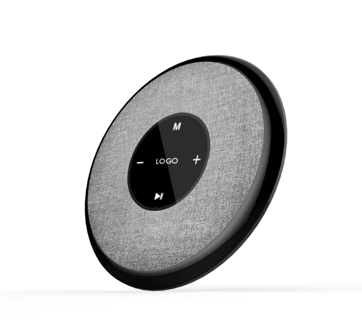OEM Stereo fabric cover touch control round wireless float led waterproof bluetooth speaker - ANKUX.COM