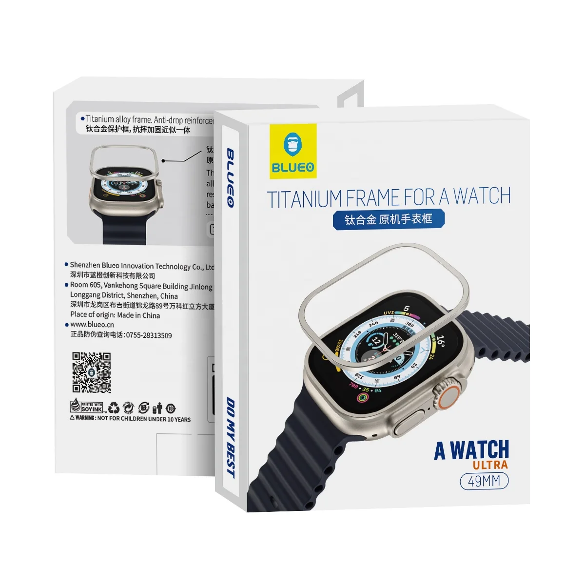Blueo Titanium Frame For Apple Watch Ultra Buy For Apple Watch
