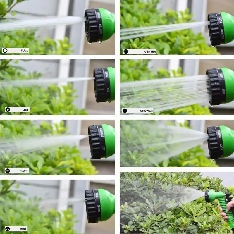 Expandable Magic Flexible Garden Hose To Watering With Spray Gun Garden Car Water Pipe Hoses Watering 25-200FT