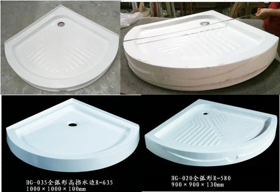 Sector Plastic Wood Shower Tray (K5036)