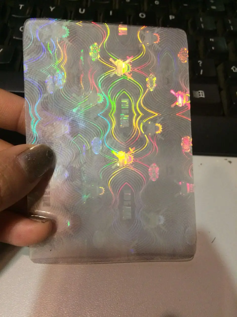 2020 High quality transparent hologram overlay