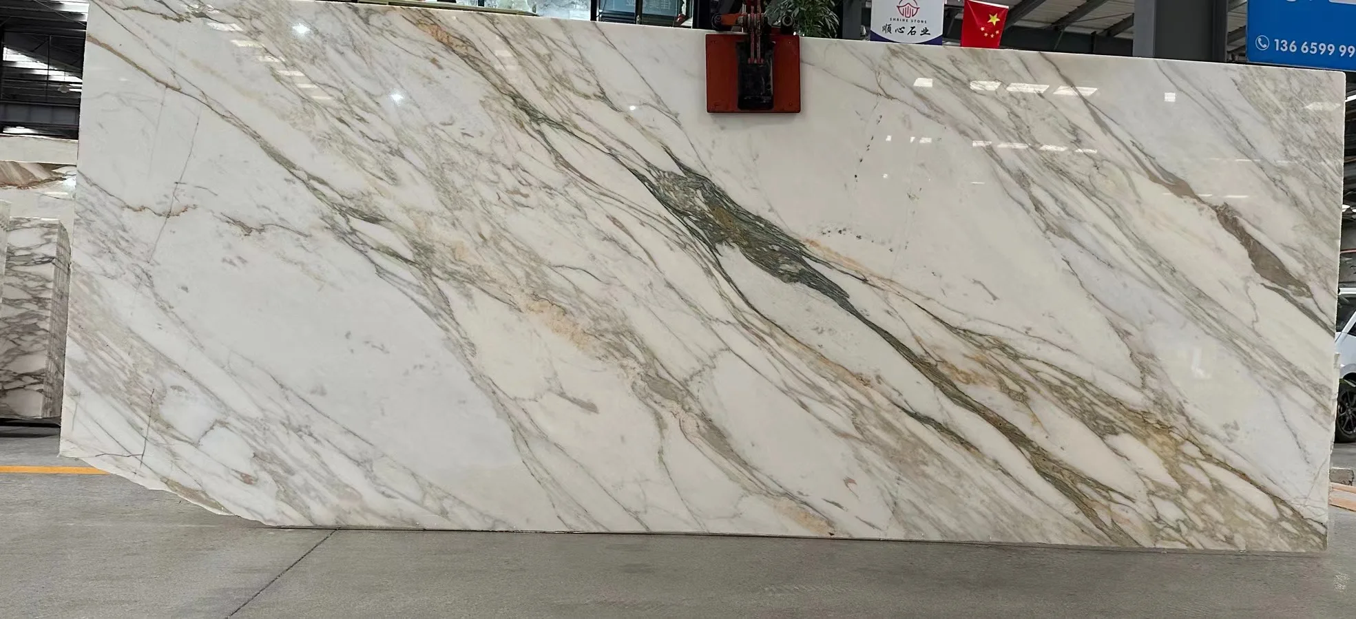 Golden Marble Table Top Calacatta Gold Marble Nature Stone Tiles Wall Floor Stone - marble-slabs