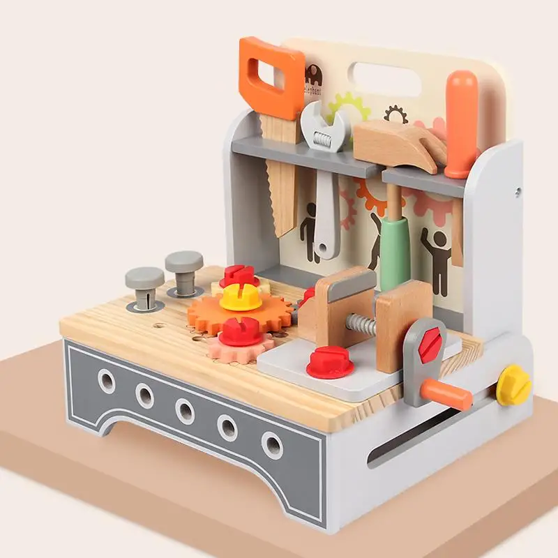 Wooden Multifunctional Simulation Maintenance Table Toolbox