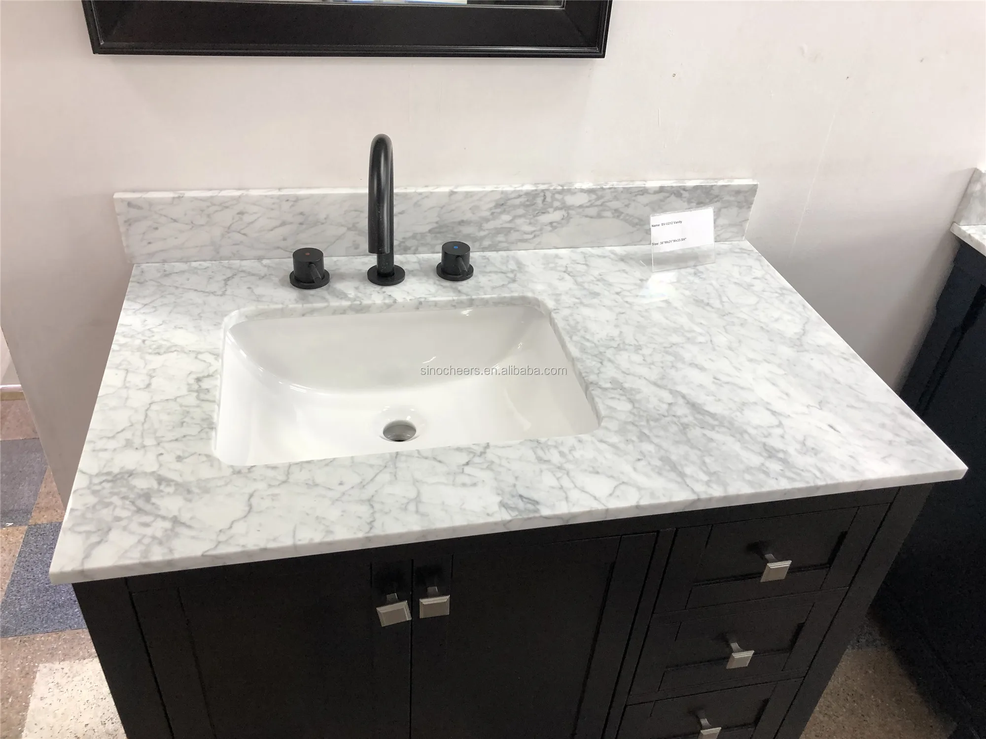 便宜的白色大理石虚荣台面与厨房的静脉 - buy 白色大理石台面,大理石