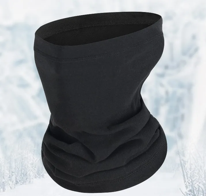 6 Pieces Winter Neck Warmer Gaiter Fleece Unisex Face Covering Lined Warm Cold Weather Scarf Wrap for Men Women 
