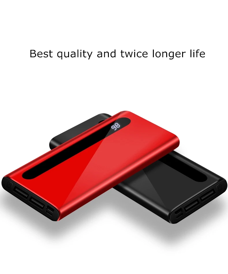Wholesale new coming lcd display USB 10000mah charger banks power bank ultra thin type C portable fast charging power banks - ANKUX.COM