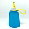 Factory Supply Free Sample New Design Reusable Silicone Drink Water Pouch For Kids