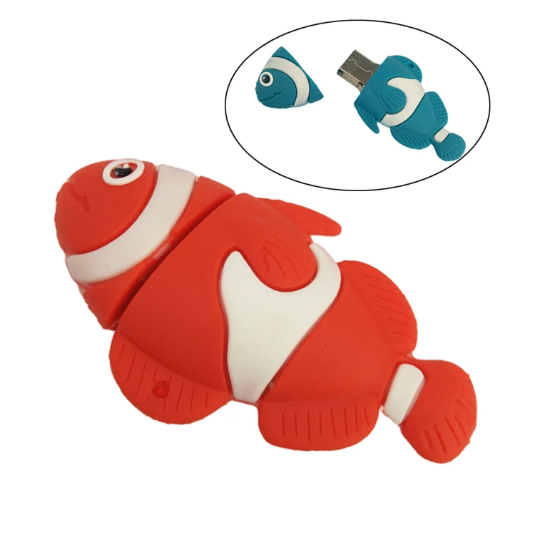 Cute Cartoon Animal Fish Usb Flash Drive 2GB 4GB 8GB 64GB 32GB 16GB Gift Pen Drive Memorias Pendrive Usb Stick - ANKUX.COM