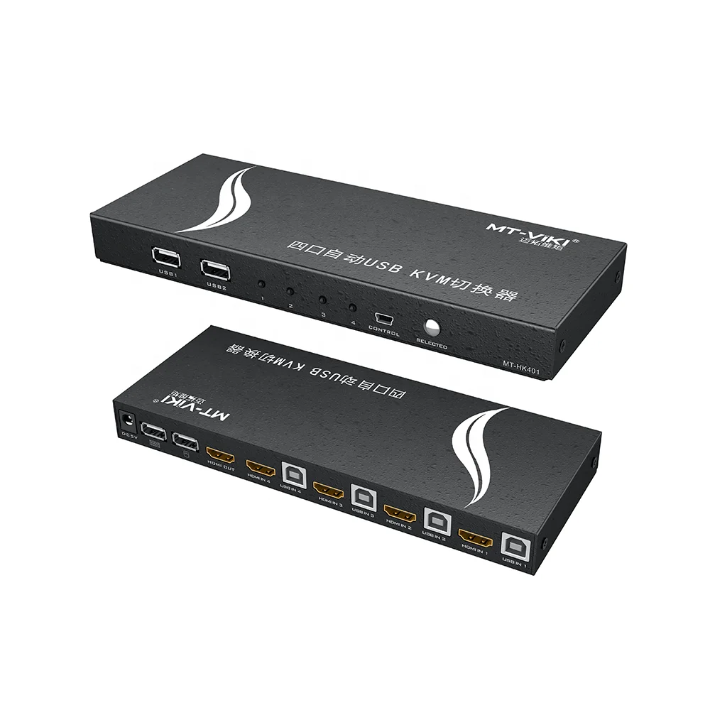 Hotkey Hdmi Kvm Switch 4k 60hz,Mt-viki Usb 4 Port Hdmi Kvm Switcher 4 ...