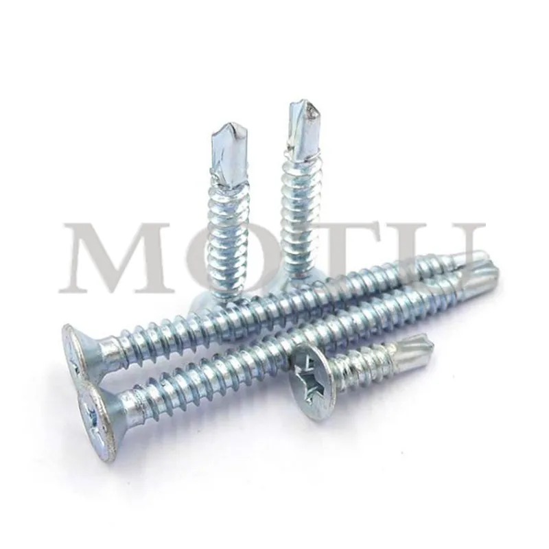 High Carbon Steel Csk Head Flat Head Self Drilling Wood Screws Tapping